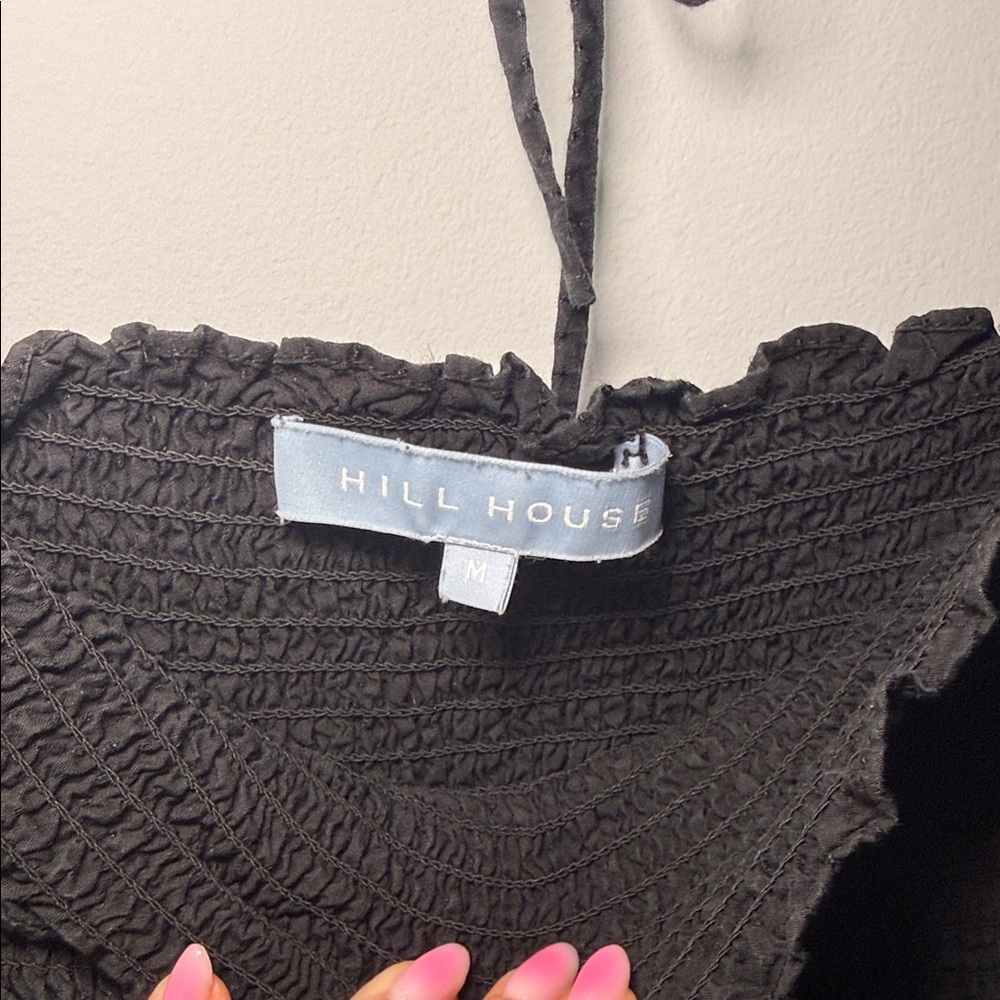 Hill House Black Puff Sleeve Mini Dress - Picture 2 of 5